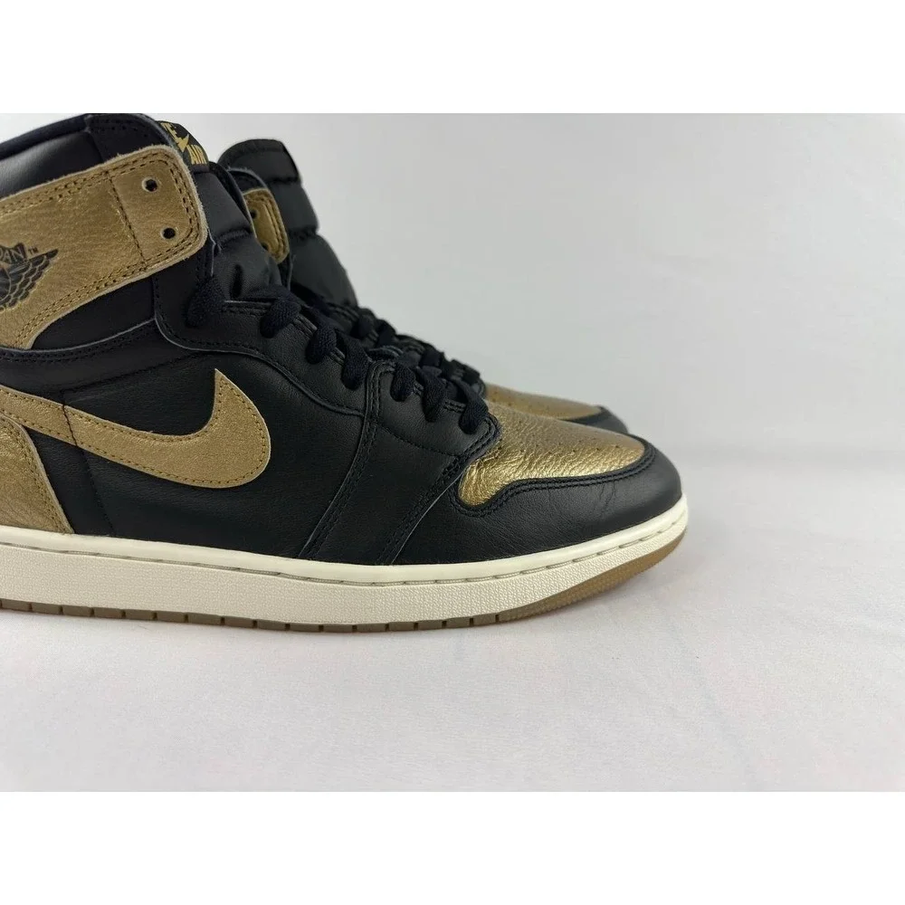 Nike Air Jordan 1 Retro High OG 'Black Gold' DZ5485-071 Men's Size 12.5